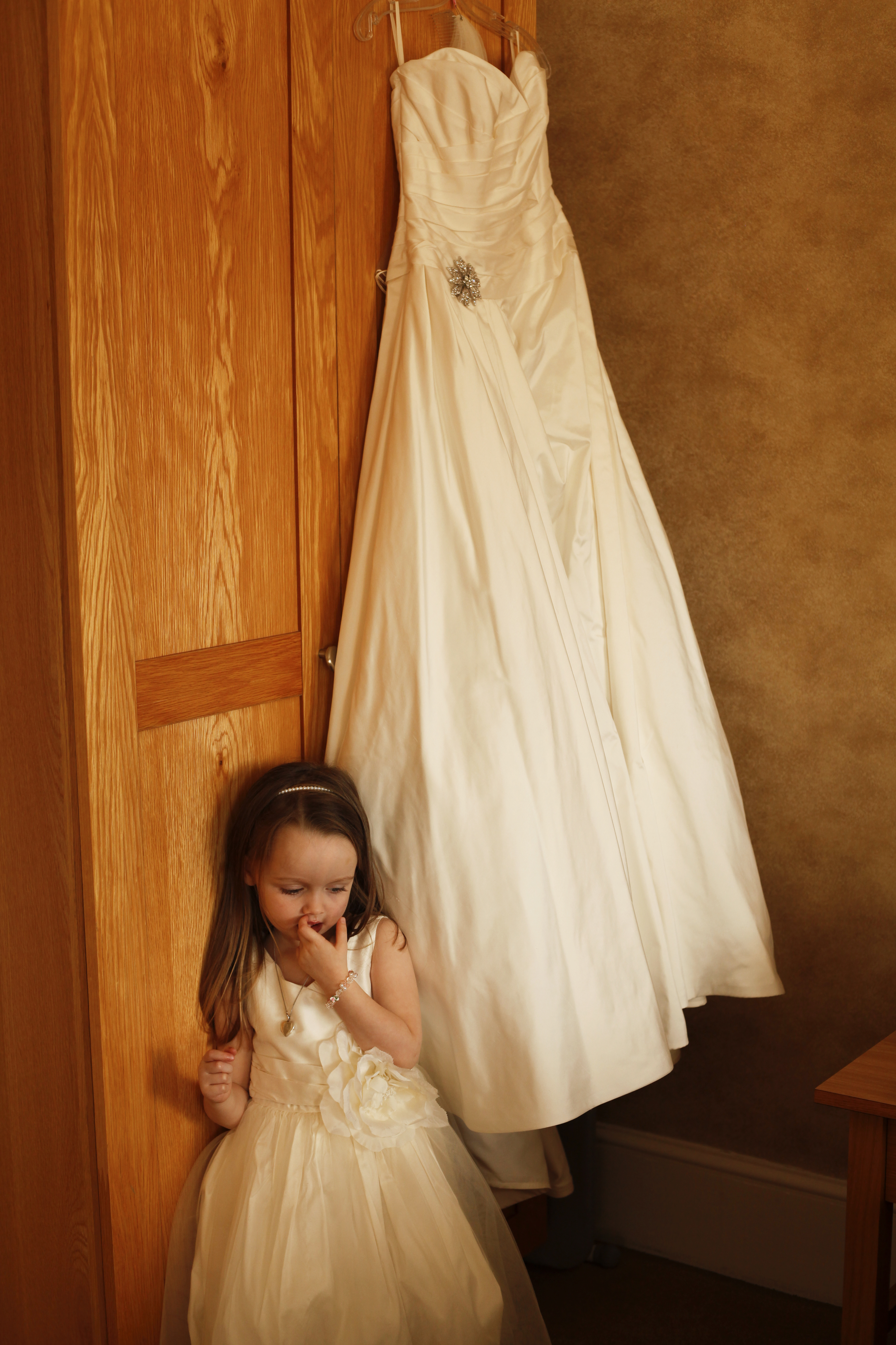 Wedding Flower Girl and Dress Photography