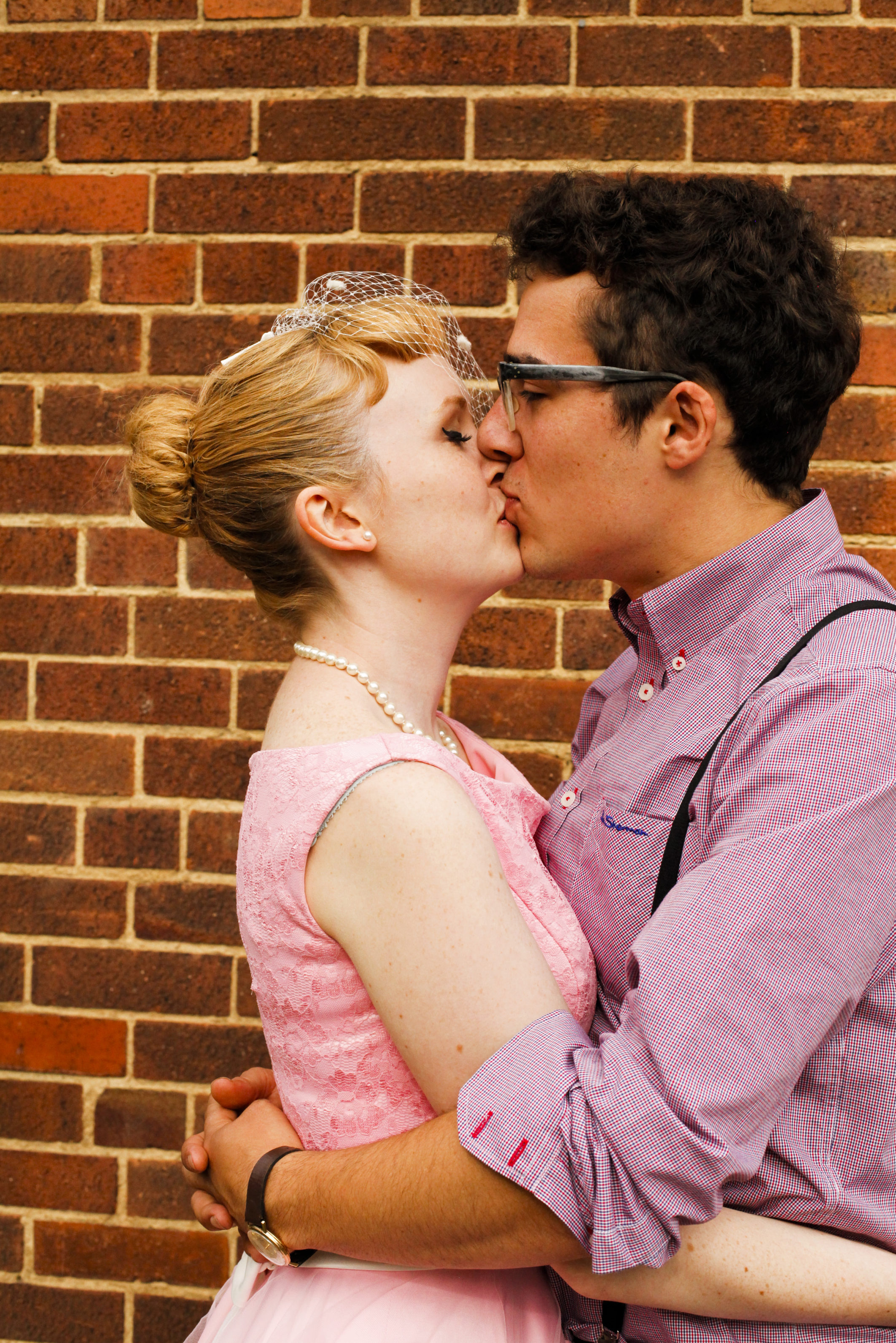 Vintage Wedding Kiss